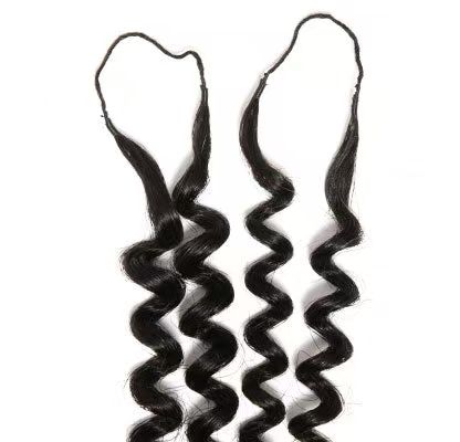 100g Burmese Curly Crochet Hair Natural color Easy to install  with no leave out
