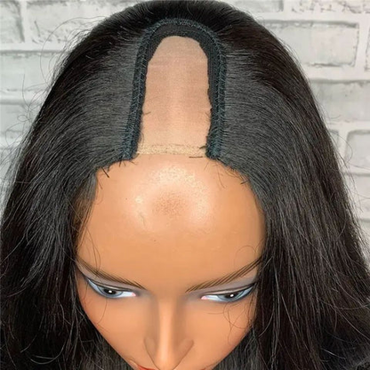 U Part Human Hair Wig Deep Wave No Leave Out Glueless Beginner Friendly Wig