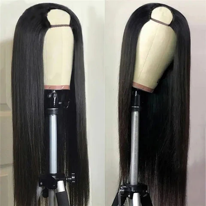 U Part Human Hair Wig Deep Wave No Leave Out Glueless Beginner Friendly Wig
