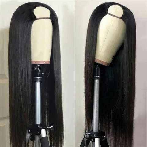 U Part Human Hair Wig Deep Wave No Leave Out Glueless Beginner Friendly Wig