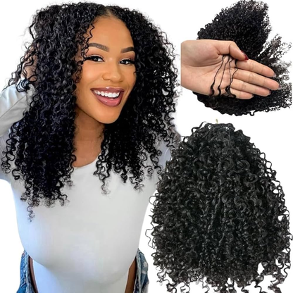 100% Virgin Human Hair Crochet Braids Hair Pre Looped Deep Wave/Body Wave/Water Wave afro kinky Curly Texture For Braiding