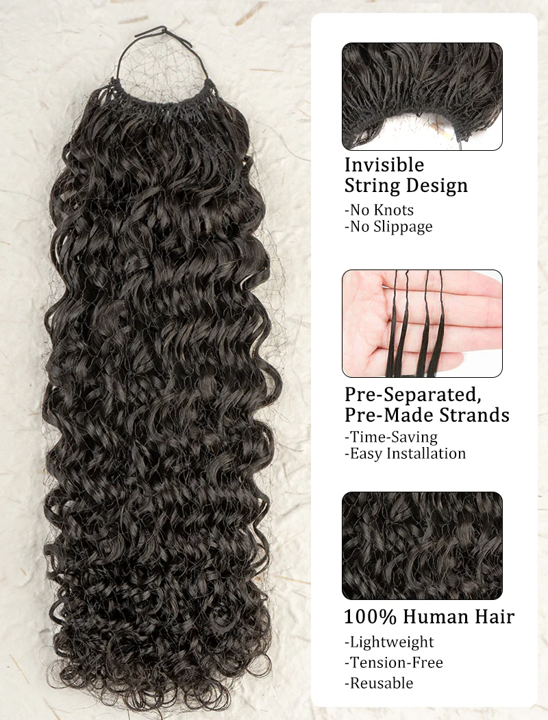 100% Virgin Human Hair Crochet Braids Hair Pre Looped Deep Wave/Body Wave/Water Wave afro kinky Curly Texture For Braiding